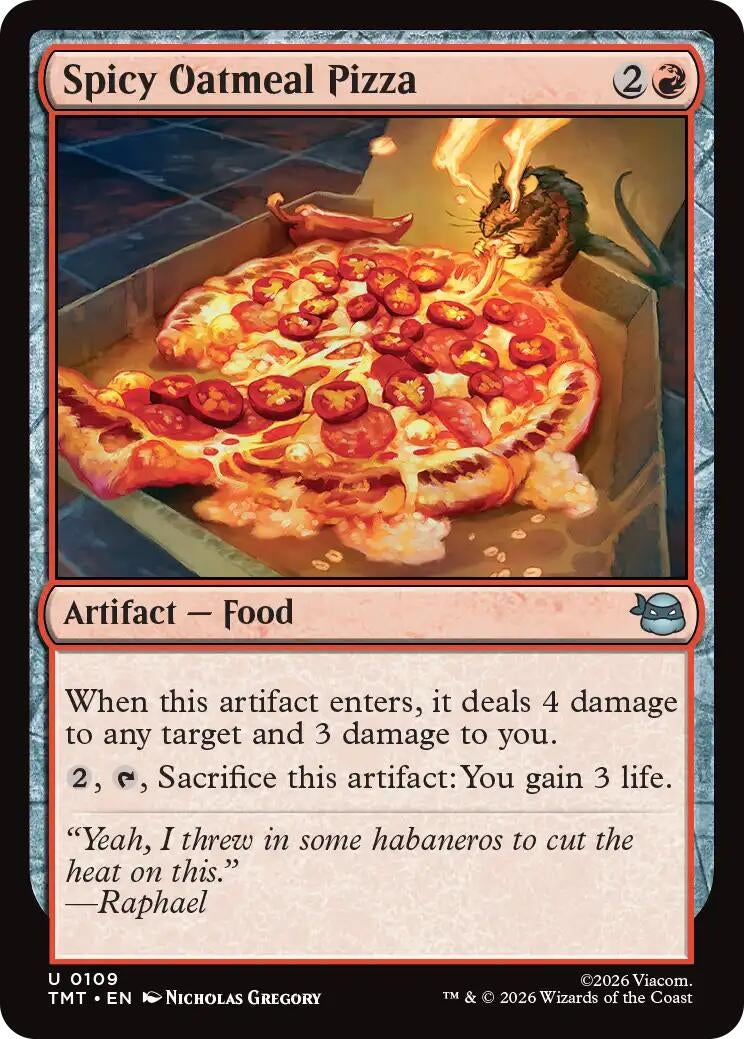 Image for Spicy Oatmeal Pizza (109) (TMT) - Magic: The Gathering