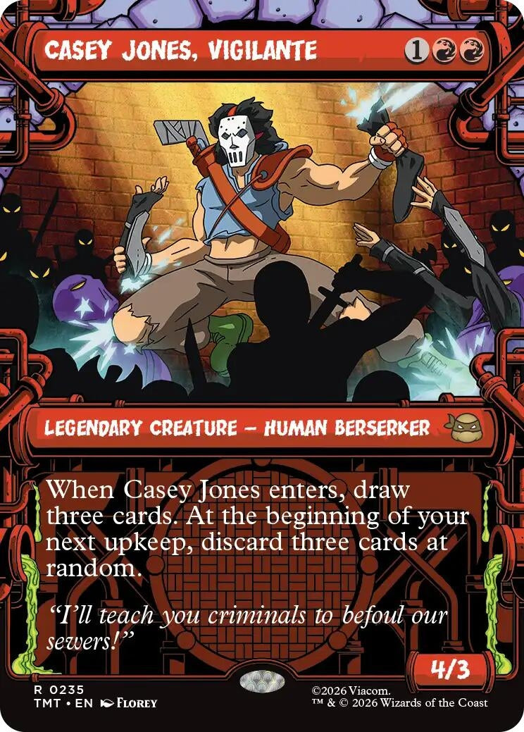 Image for Casey Jones, Vigilante (0235) (Showcase) (235) (TMT) - Magic: The Gathering