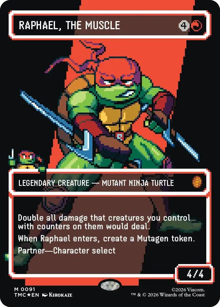 Image for Raphael, the Muscle (0091) (Borderless) (Surge Foil) (91) (TMC) - Magic: The Gathering