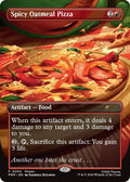 Image for Spicy Oatmeal Pizza (Borderless) (3) (UMP) - Magic: The Gathering