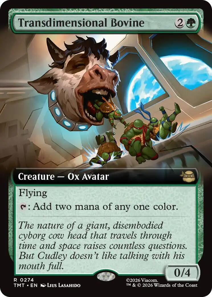Image for Transdimensional Bovine (Extended Art) (274) (TMT) - Magic: The Gathering