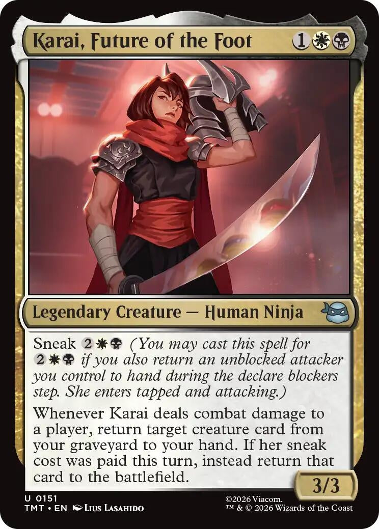 Image for Karai, Future of the Foot (151) (TMT) - Magic: The Gathering