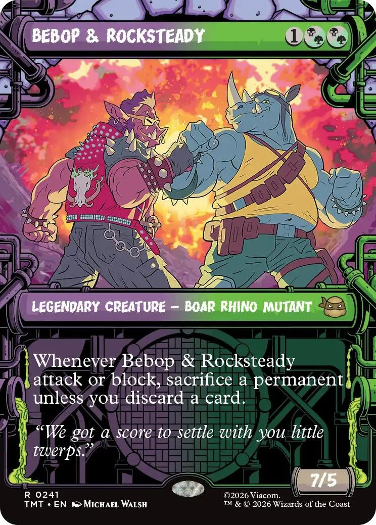 Image for Bebop & Rocksteady (Showcase) (241) (TMT) - Magic: The Gathering