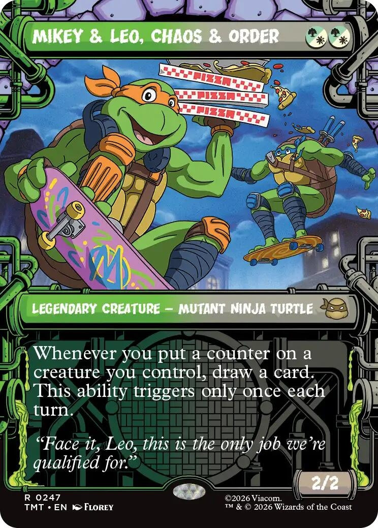 Image for Mikey & Leo, Chaos & Order (Showcase) (247) (TMT) - Magic: The Gathering