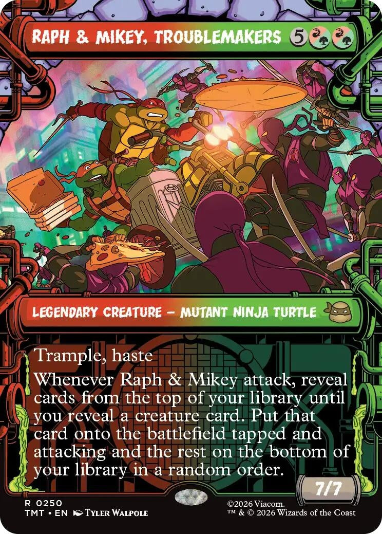 Image for Raph & Mikey, Troublemakers (Showcase) (250) (TMT) - Magic: The Gathering