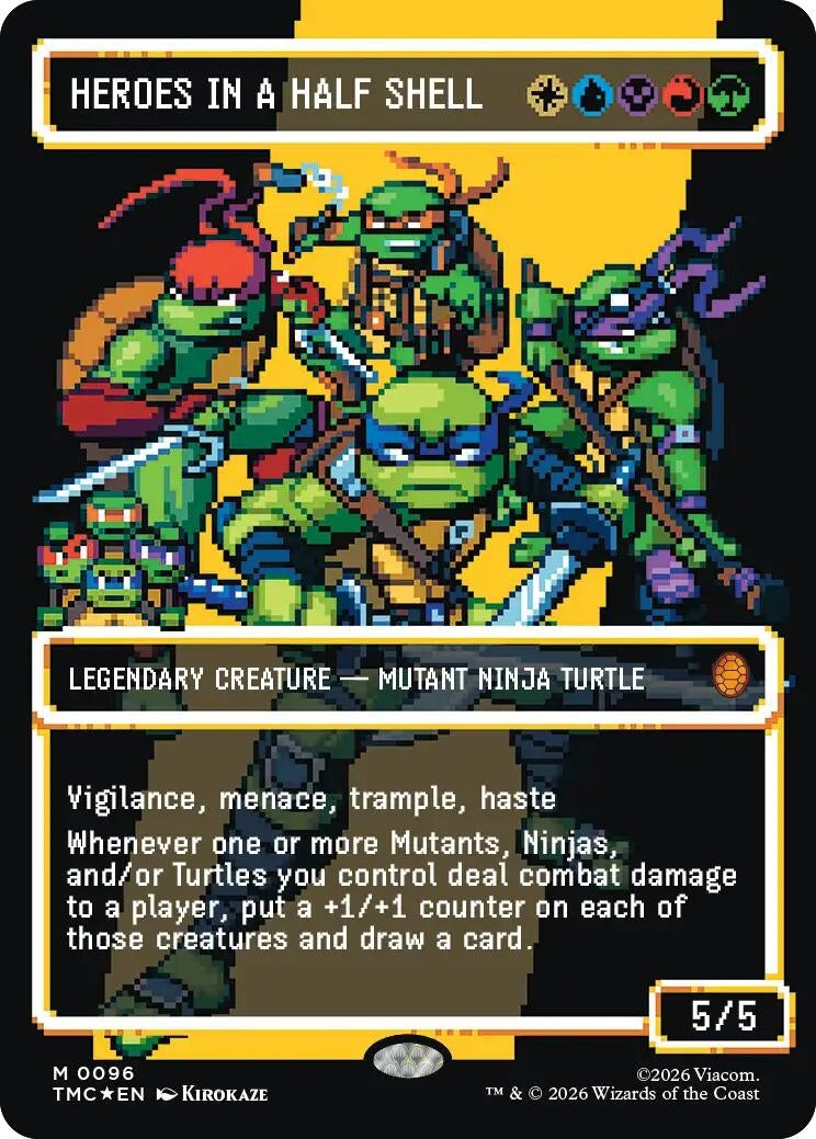 Image for Heroes in a Half Shell (0096) (Borderless) (Surge Foil) (96) (TMC) - Magic: The Gathering