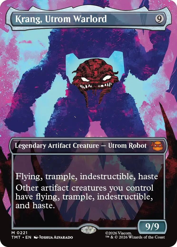 Image for Krang, Utrom Warlord (Borderless) (221) (TMT) - Magic: The Gathering