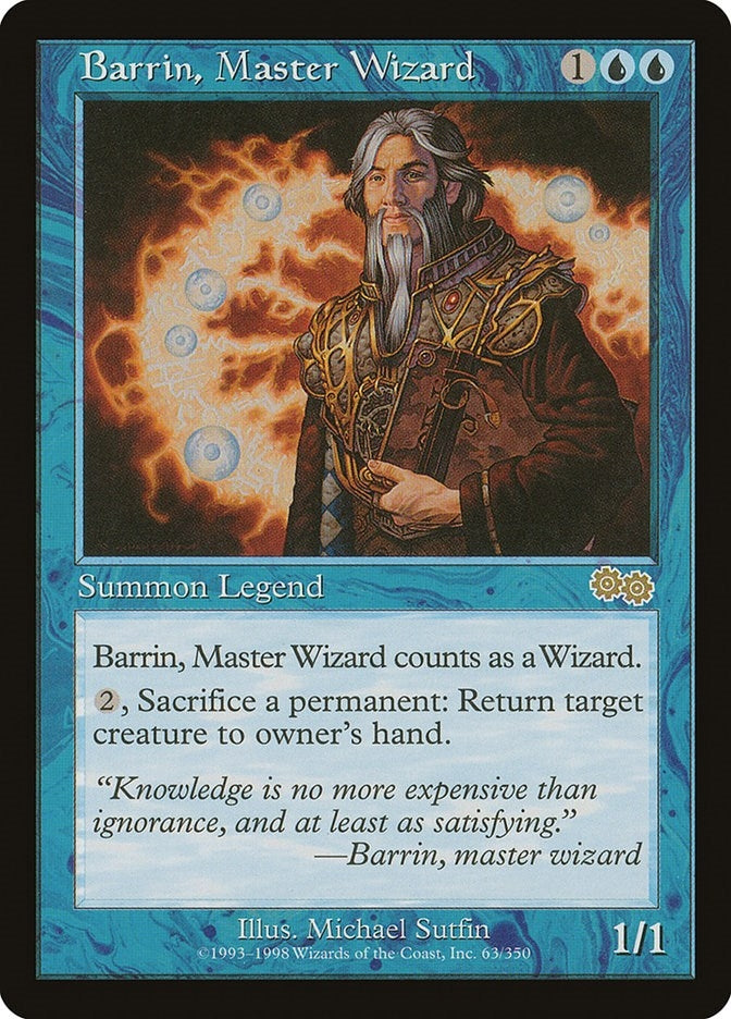 Image for Barrin, Master Wizard (63) (USG) - Magic: The Gathering