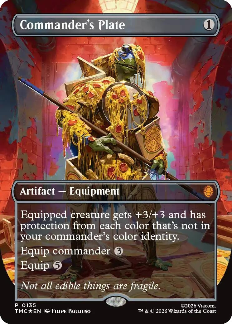 Image for Commander's Plate (Borderless) (135) (TMC) - Magic: The Gathering