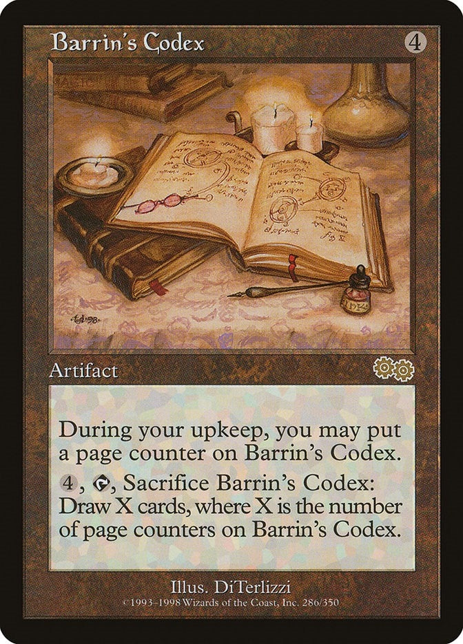 Image for Barrin's Codex (286) (USG) - Magic: The Gathering