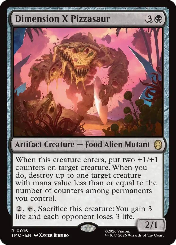 Image for Dimension X Pizzasaur (16) (TMC) - Magic: The Gathering