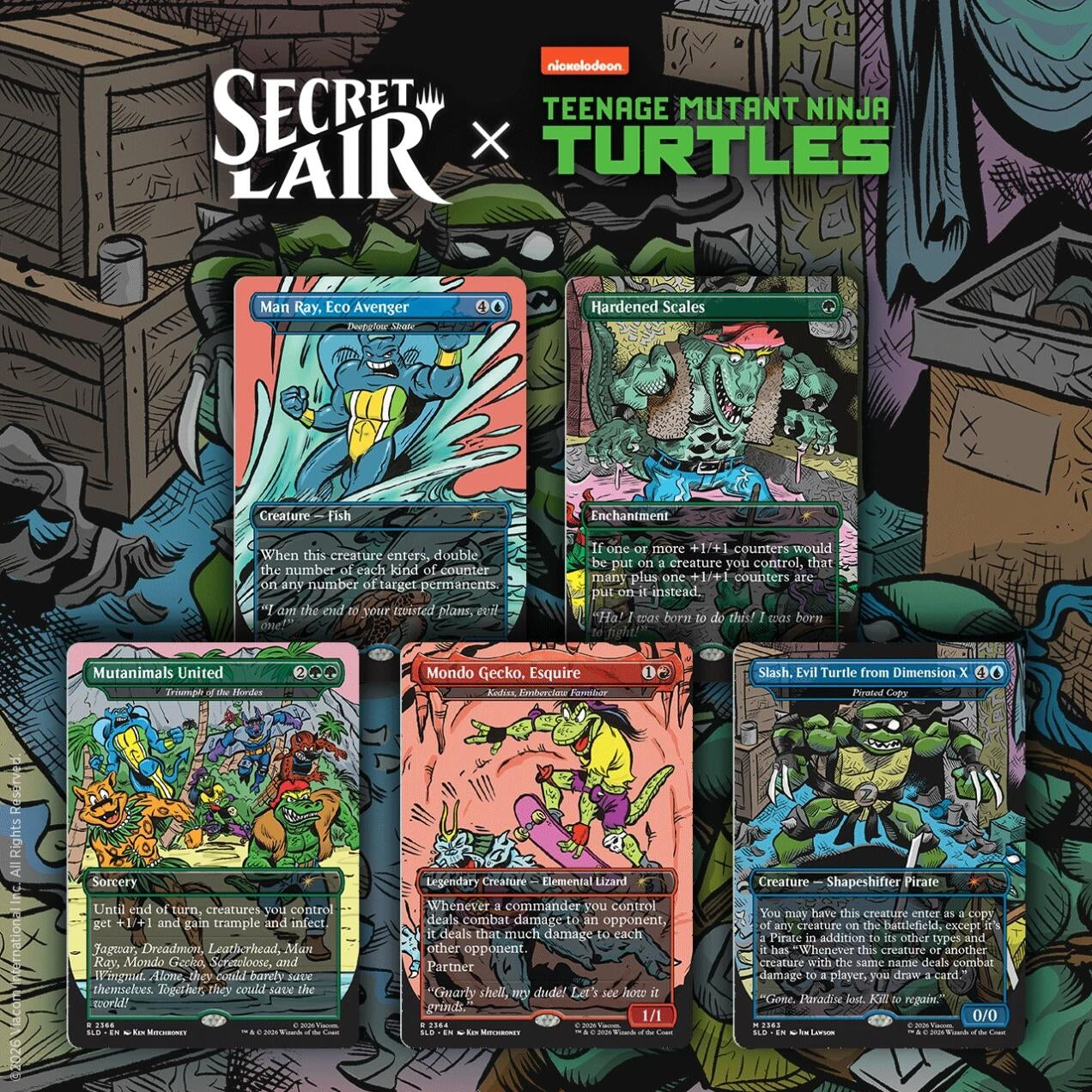 Image for Secret Lair Drop: Secret Lair x Teenage Mutant Ninja Turtles: The Mighty Mutanimals - Non-Foil Edition - Magic: The Gathering