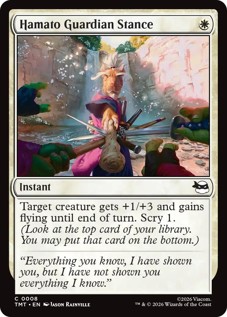 Image for Hamato Guardian Stance (8) (TMT) - Magic: The Gathering