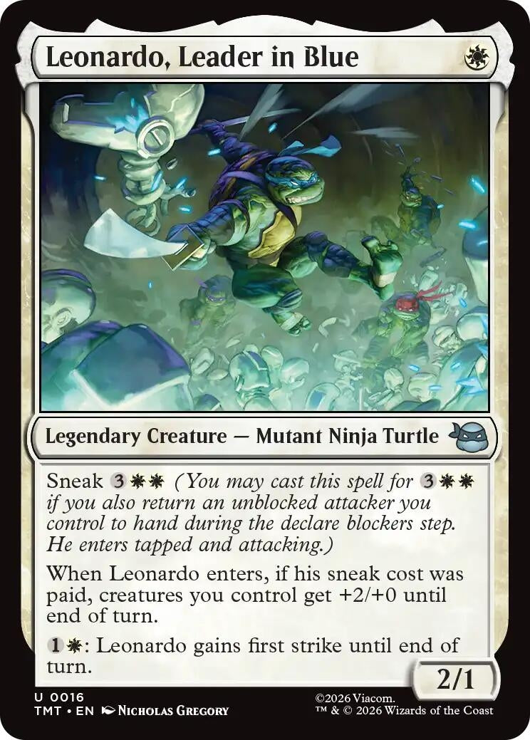 Image for Leonardo, Leader in Blue (16) (TMT) - Magic: The Gathering