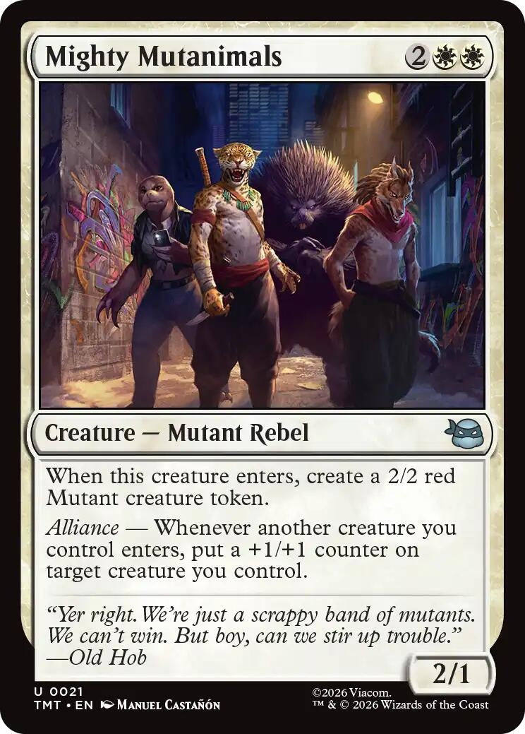 Image for Mighty Mutanimals (21) (TMT) - Magic: The Gathering