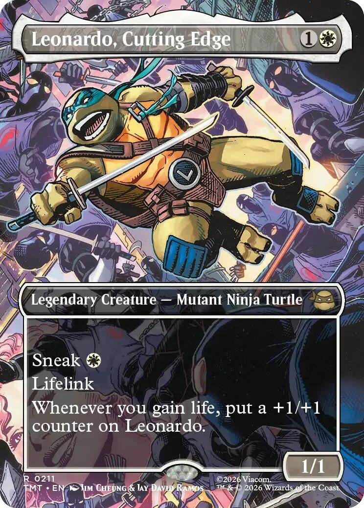 Image for Leonardo, Cutting Edge (Borderless) (211) (TMT) - Magic: The Gathering