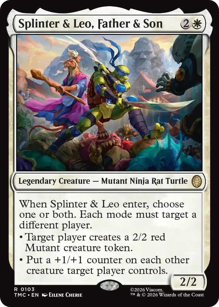 Image for Splinter & Leo, Father & Son (103) (TMC) - Magic: The Gathering