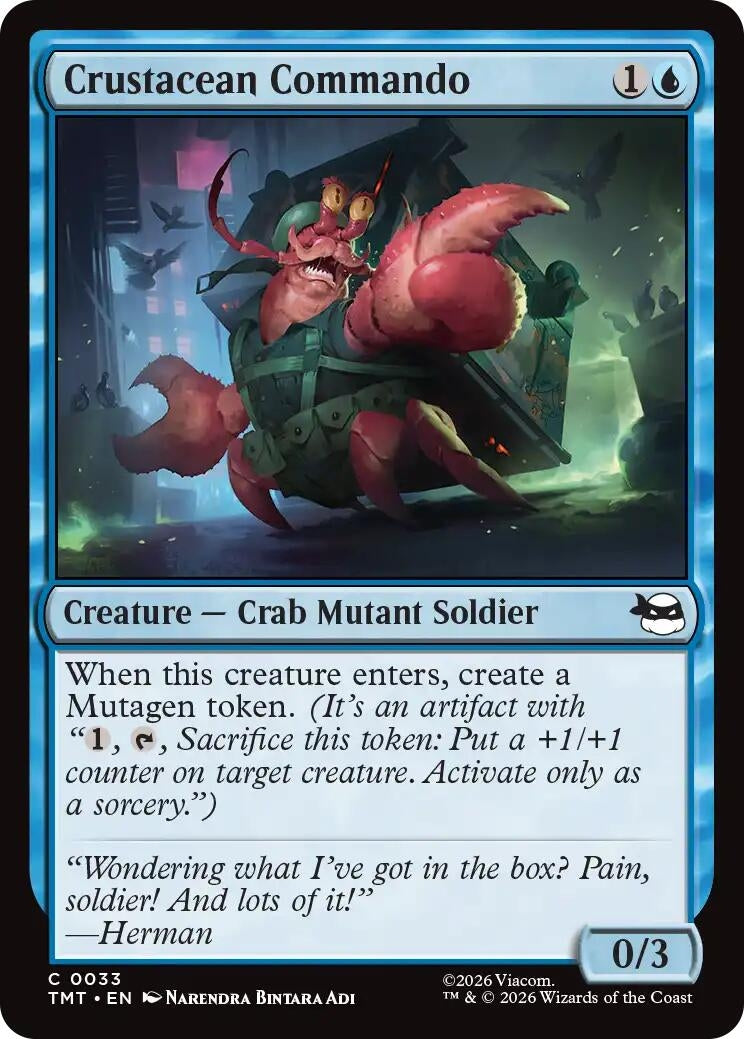 Image for Crustacean Commando (33) (TMT) - Magic: The Gathering
