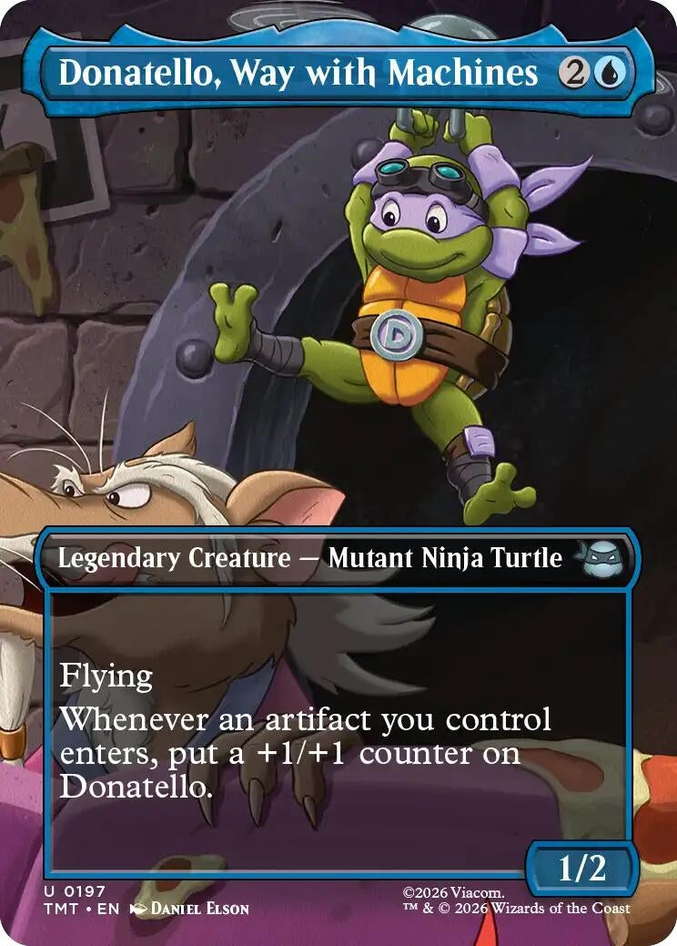 Image for Donatello, Way with Machines (Borderless) (197) (TMT) - Magic: The Gathering