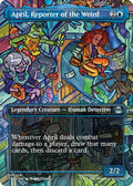 Image for April, Reporter of the Weird (Borderless) (206) (TMT) - Magic: The Gathering