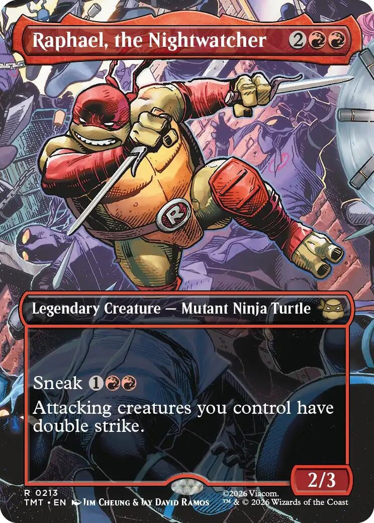 Image for Raphael, the Nightwatcher (Borderless) (213) (TMT) - Magic: The Gathering