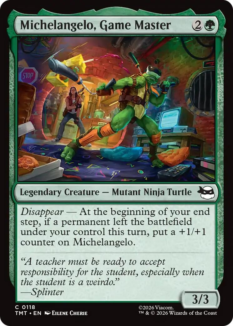 Image for Michelangelo, Game Master (118) (TMT) - Magic: The Gathering