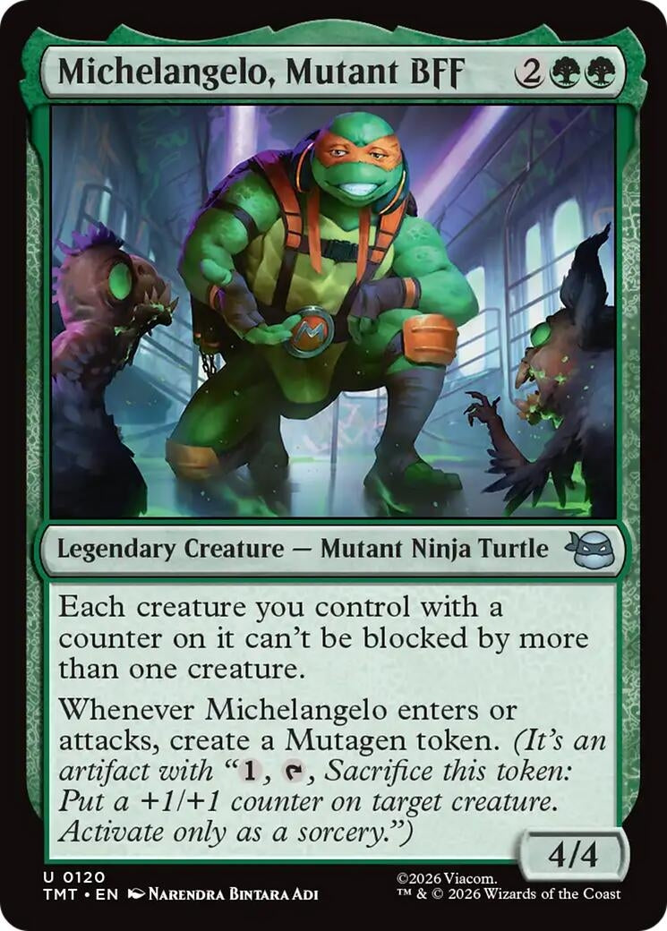 Image for Michelangelo, Mutant BFF (120) (TMT) - Magic: The Gathering