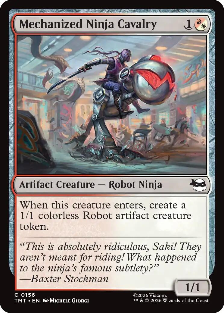 Image for Mechanized Ninja Cavalry (156) (TMT) - Magic: The Gathering