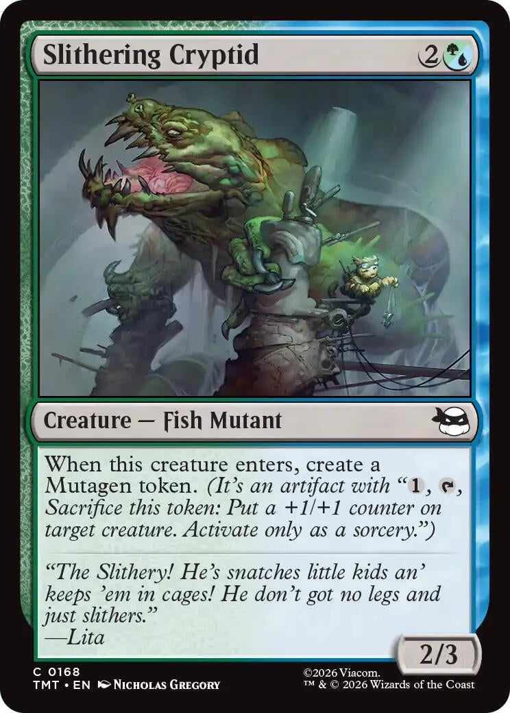 Image for Slithering Cryptid (168) (TMT) - Magic: The Gathering