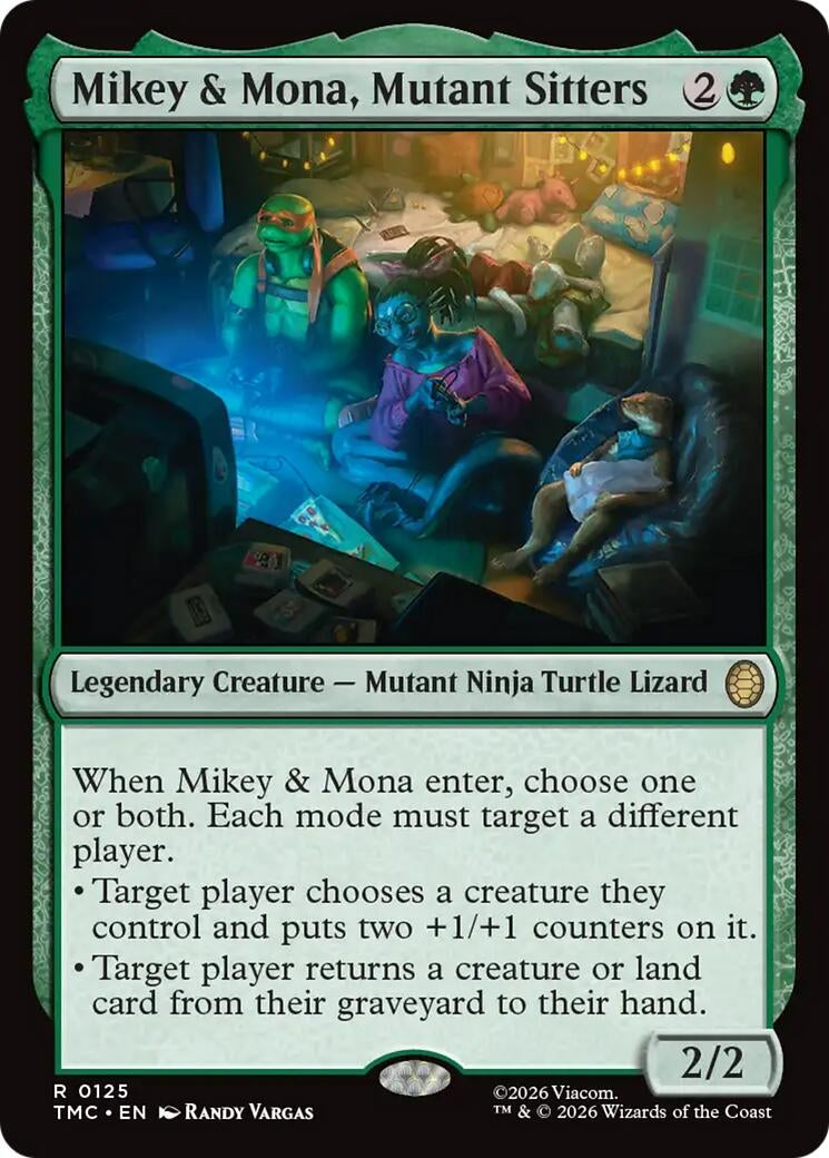 Image for Mikey & Mona, Mutant Sitters (125) (TMC) - Magic: The Gathering