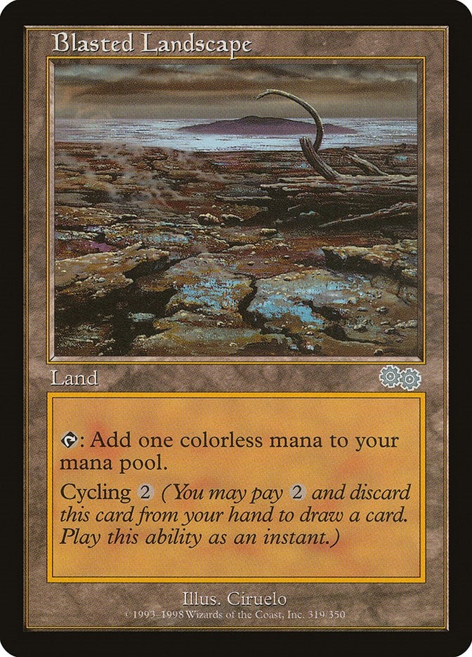 Image for Blasted Landscape (319) (USG) - Magic: The Gathering