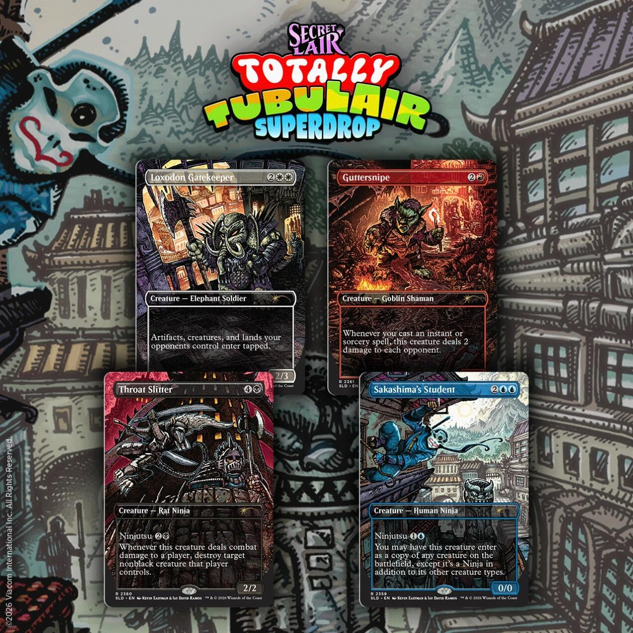 Image for Secret Lair Drop: Featuring: Kevin Eastman (Colors) - Non-Foil Edition - Magic: The Gathering