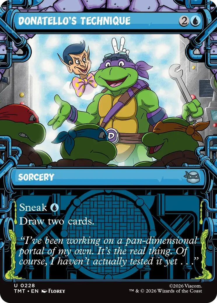 Image for Donatello's Technique (Showcase) (228) (TMT) - Magic: The Gathering