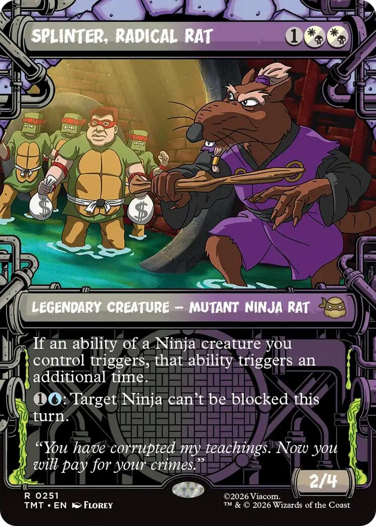 Image for Splinter, Radical Rat (Showcase) (251) (TMT) - Magic: The Gathering