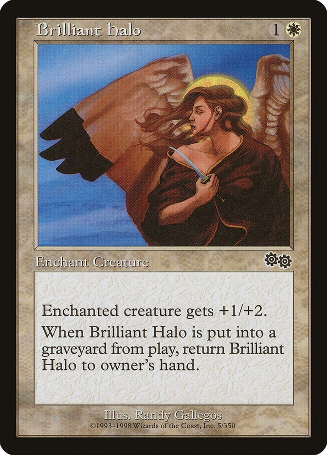 Image for Brilliant Halo (5) (USG) - Magic: The Gathering