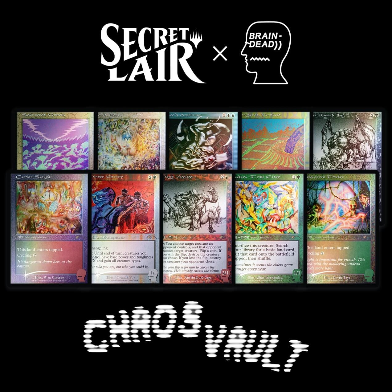 Image for Secret Lair Drop: Secret Lair x Brain Dead: New Earth Mentality - Traditional Foil Edition - Magic: The Gathering