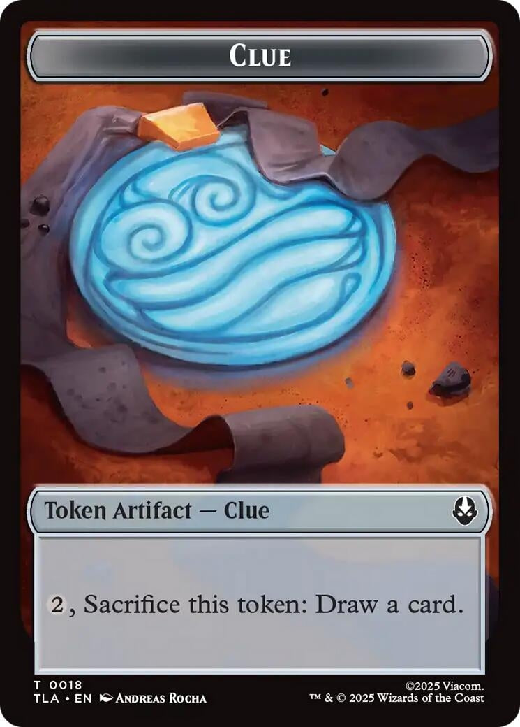 Image for Clue (0018) // Food (0021) Double-Sided Tokens (18 // 21) (TLA) - Magic: The Gathering