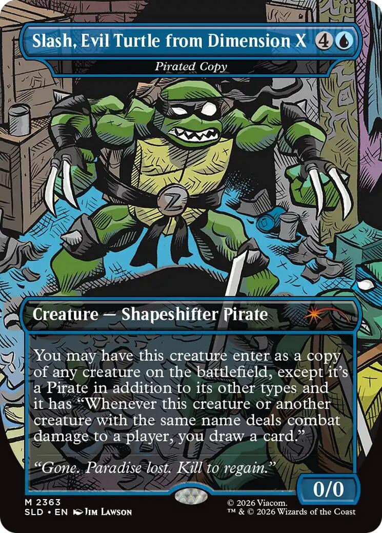 Image for Slash, Evil Turtle from Dimension X - Pirated Copy (2363) (SLD) - Magic: The Gathering