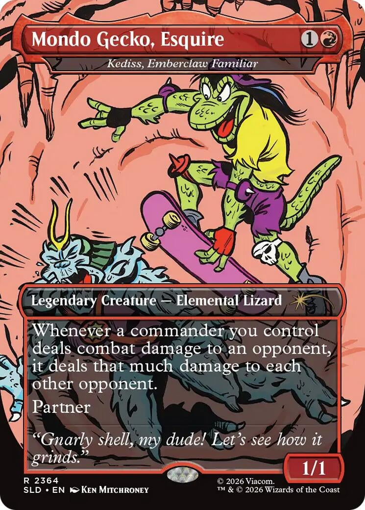 Image for Mondo Gecko, Esquire - Kediss, Emberclaw Familiar (2364) (SLD) - Magic: The Gathering