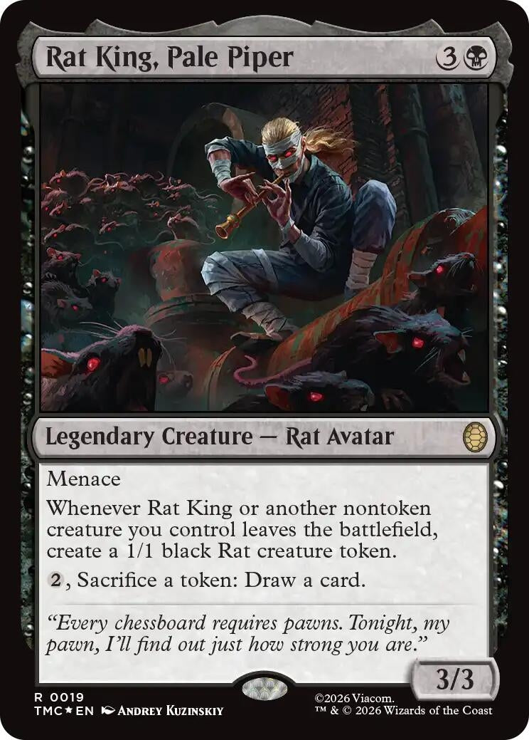 Image for Rat King, Pale Piper (Surge Foil) (19) (TMC) - Magic: The Gathering