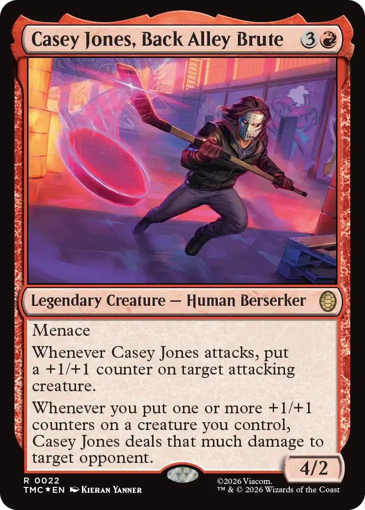Image for Casey Jones, Back Alley Brute (Surge Foil) (22) (TMC) - Magic: The Gathering
