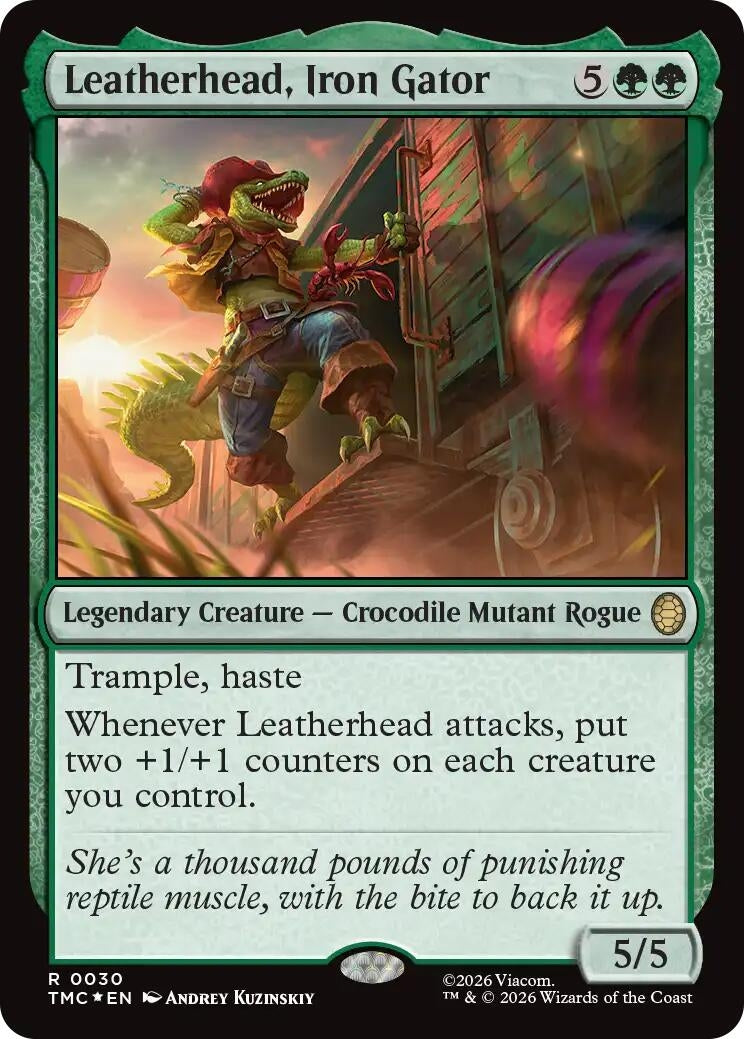Image for Leatherhead, Iron Gator (Surge Foil) (30) (TMC) - Magic: The Gathering