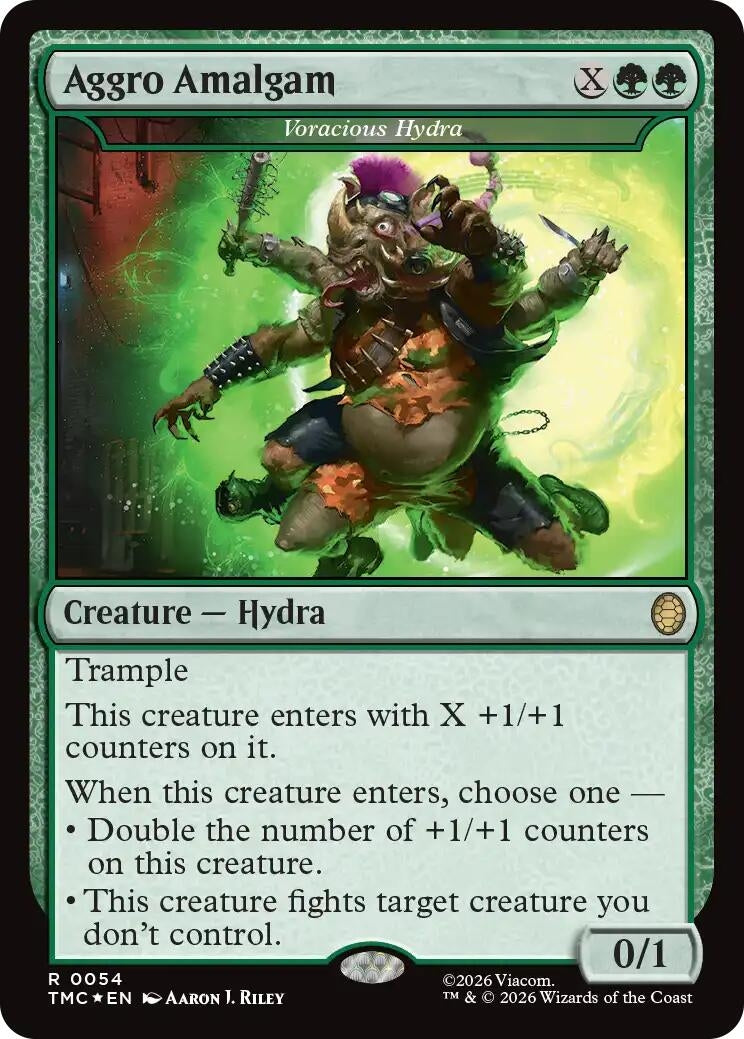 Image for Aggro Amalgam - Voracious Hydra (Surge Foil) (54) (TMC) - Magic: The Gathering