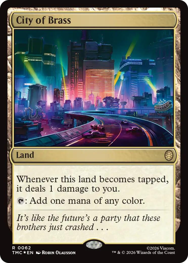 Image for City of Brass (Surge Foil) (62) (TMC) - Magic: The Gathering