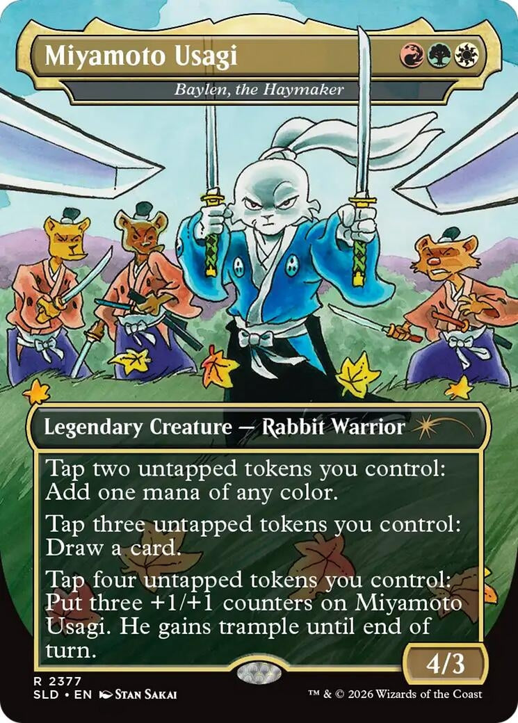 Image for Miyamoto Usagi - Baylen, the Haymaker (2377) (SLD) - Magic: The Gathering
