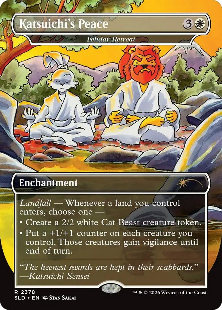 Image for Katsuichi's Peace - Felidar Retreat (2378) (SLD) - Magic: The Gathering
