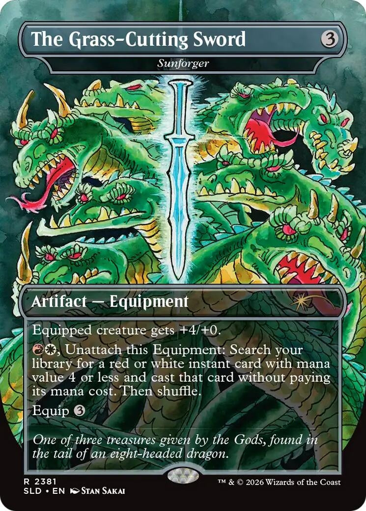 Image for The Grass-Cutting Sword - Sunforger (2381) (SLD) - Magic: The Gathering