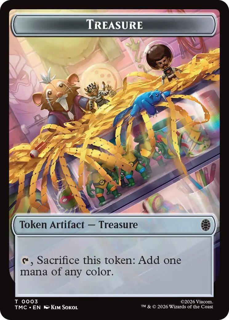 Image for Treasure // Robot Double-Sided Token (3 // 10) (TMC) - Magic: The Gathering