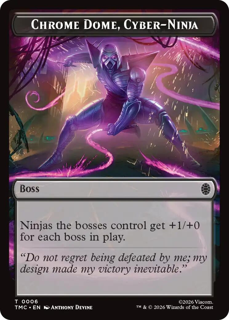 Image for Chrome Dome, Cyber-Ninja (6) (TMC) - Magic: The Gathering