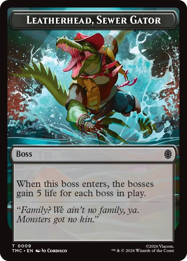 Image for Leatherhead, Sewer Gator (9) (TMC) - Magic: The Gathering